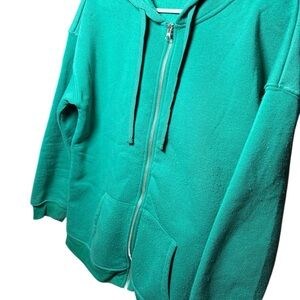 Derek Heart Teal Zip-Up Hoodie